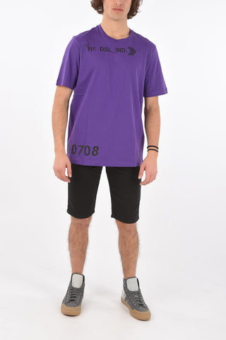 t-shirt T-JUST-A42 in Cotone Organico con stampa