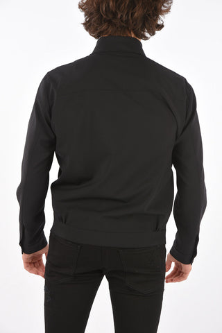 Frayed Hem Jacket with Studs