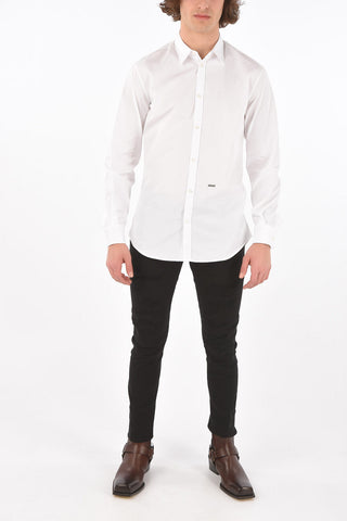 Pure Cotton Spread Collar Shirt