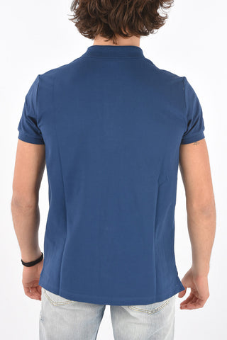 polo T-HARRY in cotone piquè con dettaglio zip