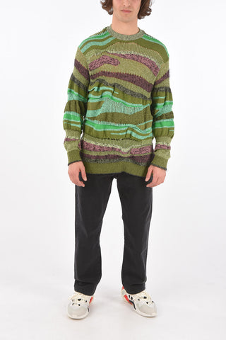 Pullover Girocollo Openwork con Dettaglio Cut-out