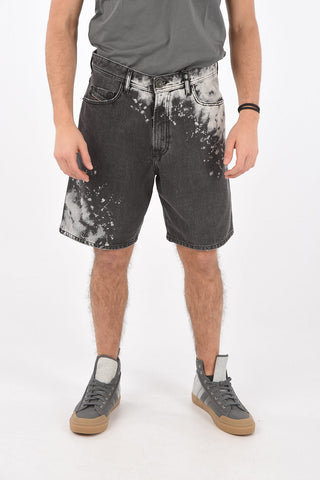 Acid Wash D-WILLOH-X-SP Denim Shorts