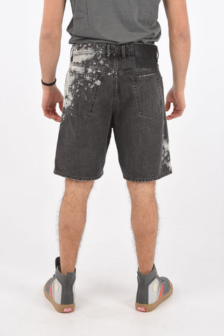 Acid Wash D-WILLOH-X-SP Denim Shorts