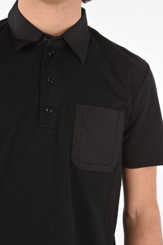 polo T-ORACLE in jersey con taschino