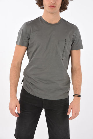 crew-neck T-RUBIN-POCKET-J1 t-shirt with breast pocket