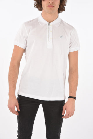 piquè cotton T-HART polo shirt with zip detail