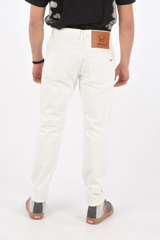 17cm vintage effect frayed hem D-FINING tapered fit jeans L32