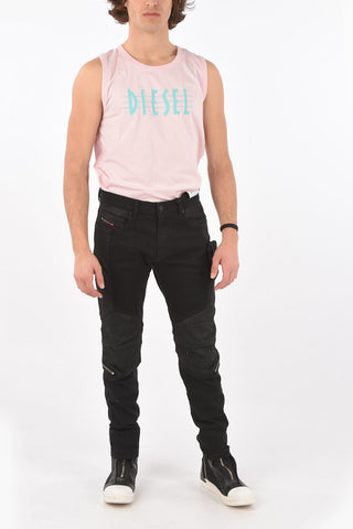 Biker Jeans D-STRUKT-BK-SP with Zip Details 15cm