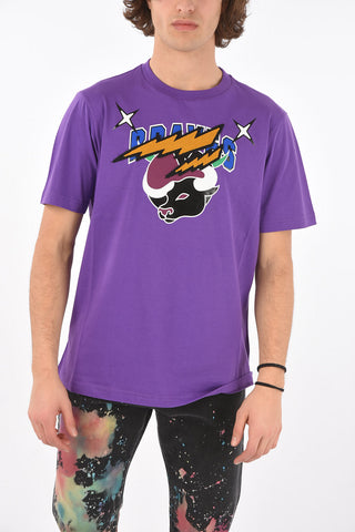 t-shirt girocollo CL-T-JUST-O1 con ricamo frontale
