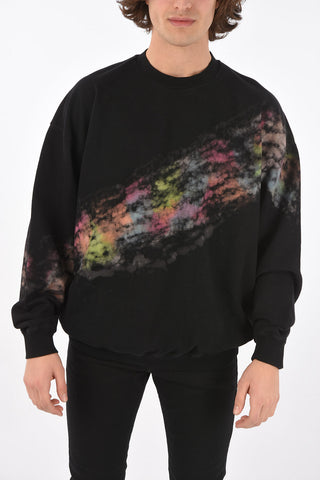 tie dye effect S-MART-A92 crew-neck sweatshirt