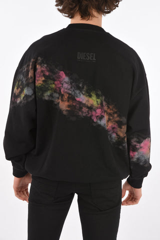 tie dye effect S-MART-A92 crew-neck sweatshirt