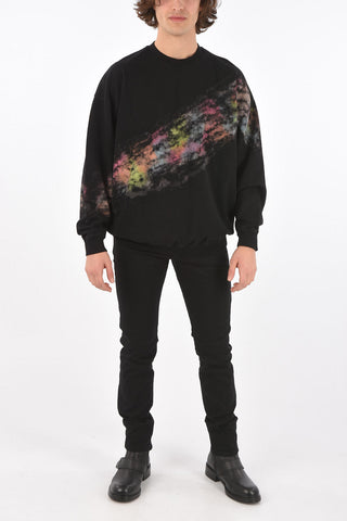 tie dye effect S-MART-A92 crew-neck sweatshirt