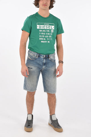 Shorts THOSHORT in Denim Stonewashed con Strappi