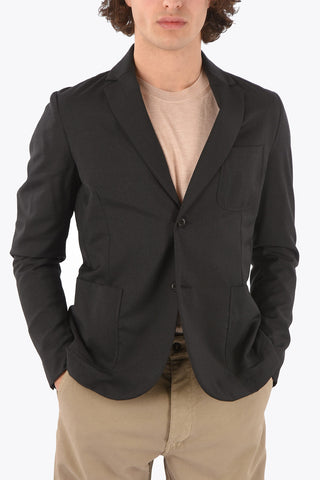 virgin wool side vents notch lapel MARTY 2-button blazer