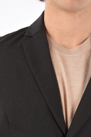 virgin wool side vents notch lapel MARTY 2-button blazer