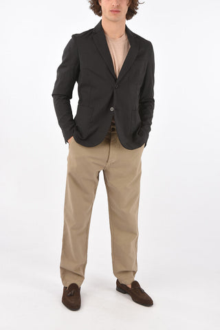 virgin wool side vents notch lapel MARTY 2-button blazer