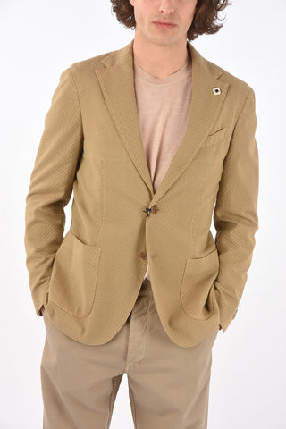 side vents notch lapel 2-button blazer