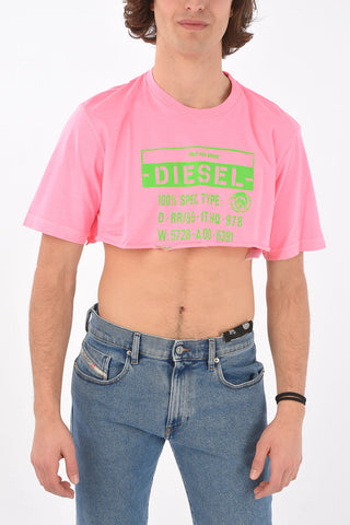 printed crop T-CROPPY crew-neck t-shirt