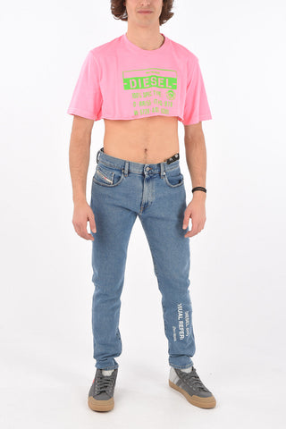 printed crop T-CROPPY crew-neck t-shirt