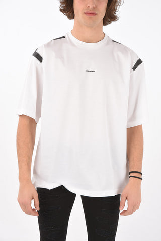 Crewneck T-shirt RELAX FIT with Shoulder Details