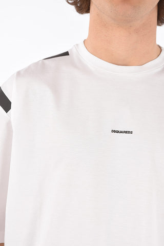 Crewneck T-shirt RELAX FIT with Shoulder Details