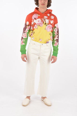 5 Pocket Raw Cut-edged Cropped Denims