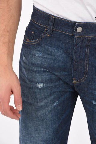 Ripped THOSHORT Dark Washed Denim Shorts