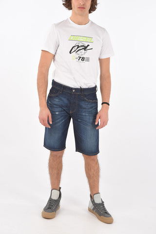 Ripped THOSHORT Dark Washed Denim Shorts