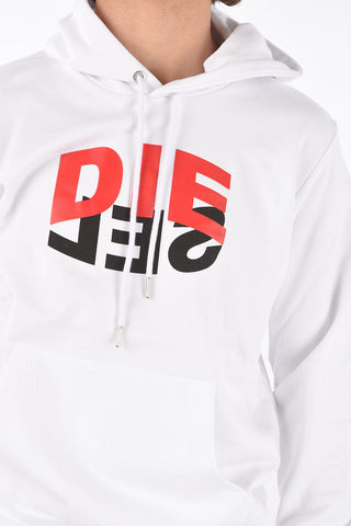 sweatshirt S-GIRK-HOOD-N1 with front logo print
