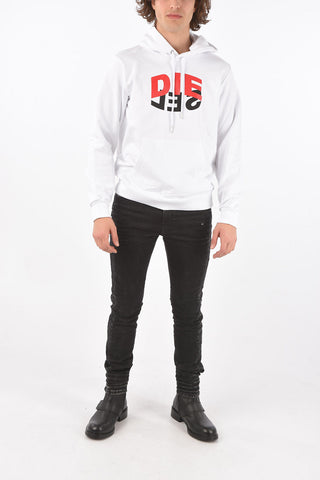 sweatshirt S-GIRK-HOOD-N1 with front logo print