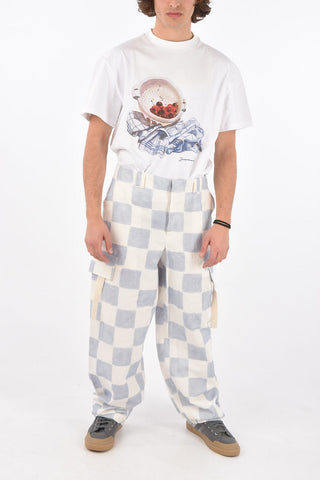 Checkered Oversized Cargo Pants