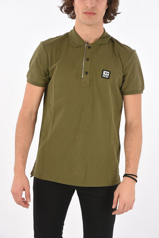polo T-HARRY in cotone piquè con dettaglio zip