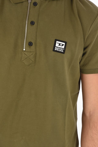 polo T-HARRY in cotone piquè con dettaglio zip