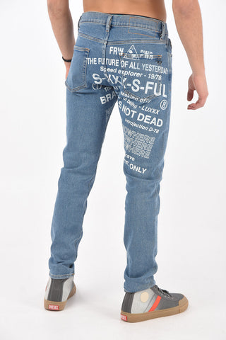 Printed D-STRUKT-SP7 Slim Fit Jeans 16cm