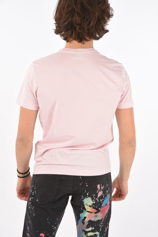 cotton T-DIEGOS-E34 t-shirt with logo-print