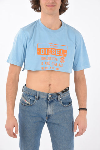 printed crop T-CROPPY crew-neck t-shirt