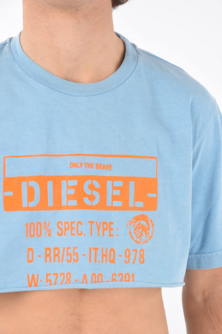printed crop T-CROPPY crew-neck t-shirt