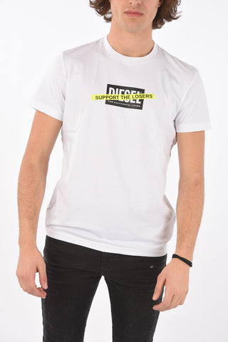 crew-neck T-DIEGOS-A3 t-shirt with front print