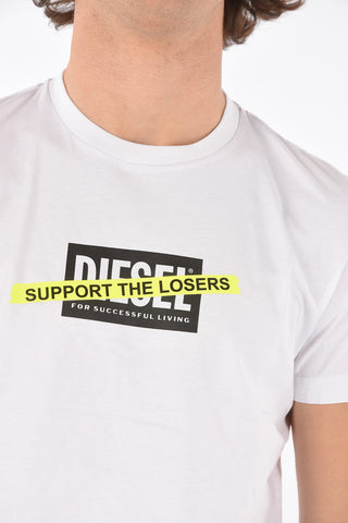 crew-neck T-DIEGOS-A3 t-shirt with front print