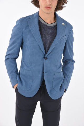 side vents notch lapel 2-button blazer
