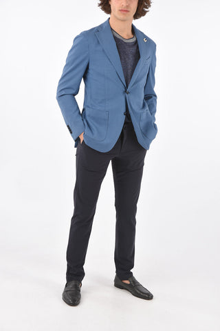 side vents notch lapel 2-button blazer