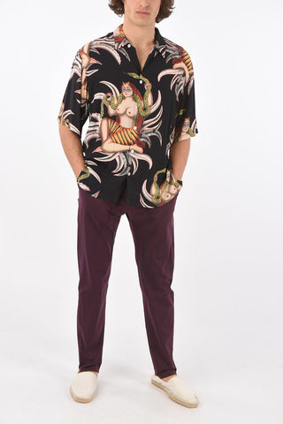Short Sleeve SNAKE printed shirt
