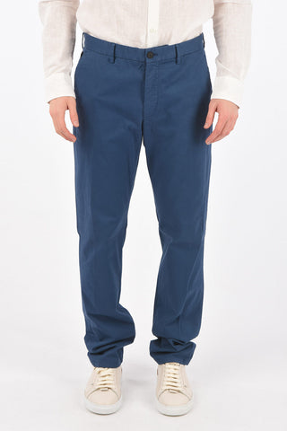 ZZEGNA stretch cotton belt loops trousers