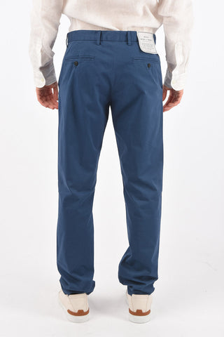 ZZEGNA stretch cotton belt loops trousers