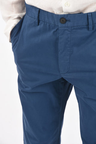 ZZEGNA stretch cotton belt loops trousers