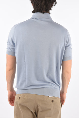 EZ LUXURY short sleeve polo neck sweater
