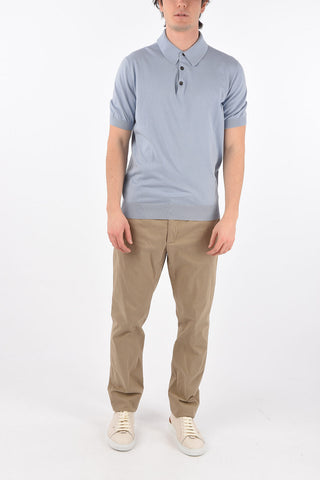 EZ LUXURY short sleeve polo neck sweater