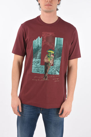 ZZEGNA t-shirt girocollo stampata