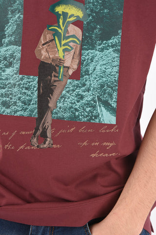 ZZEGNA t-shirt girocollo stampata