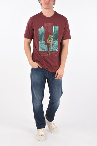 ZZEGNA t-shirt girocollo stampata